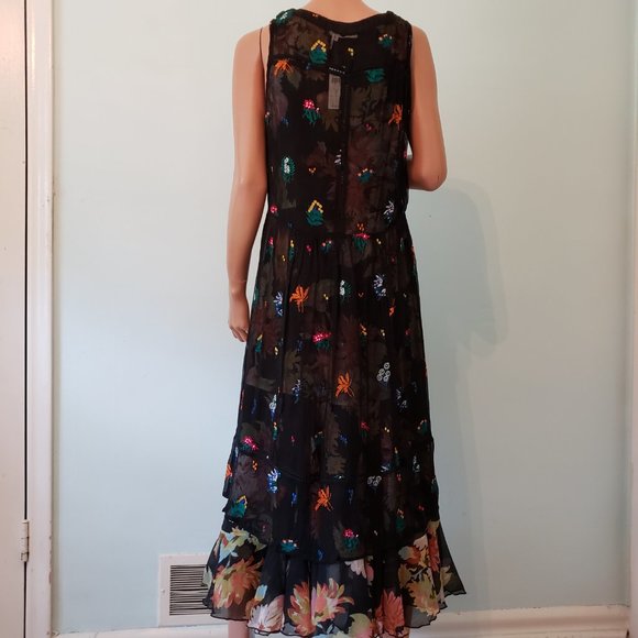 NWT Anthropologie Floreat two pieces Embroidered Dress. Size 8. - Picture 5 of 16